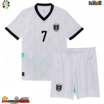 Camisa de Futebol Áustria Marko Arnautovic #7 Equipamento Secundário Infantil Europeu 2024 Manga Curta (+ Calças curtas)